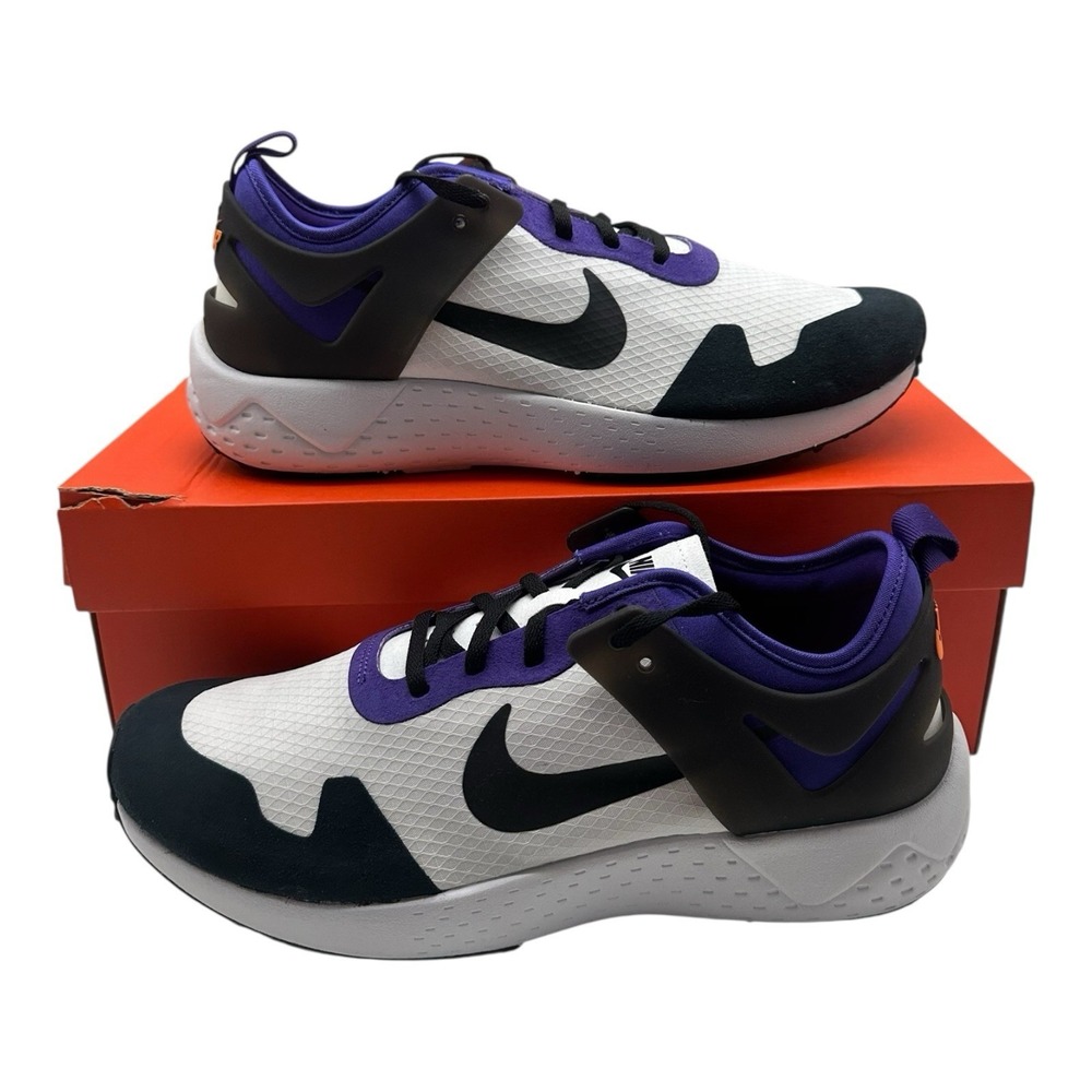 Nike Air Zoom Lite QS Shoes Mens Sz 9 White Black Purple Sneakers 850560-105